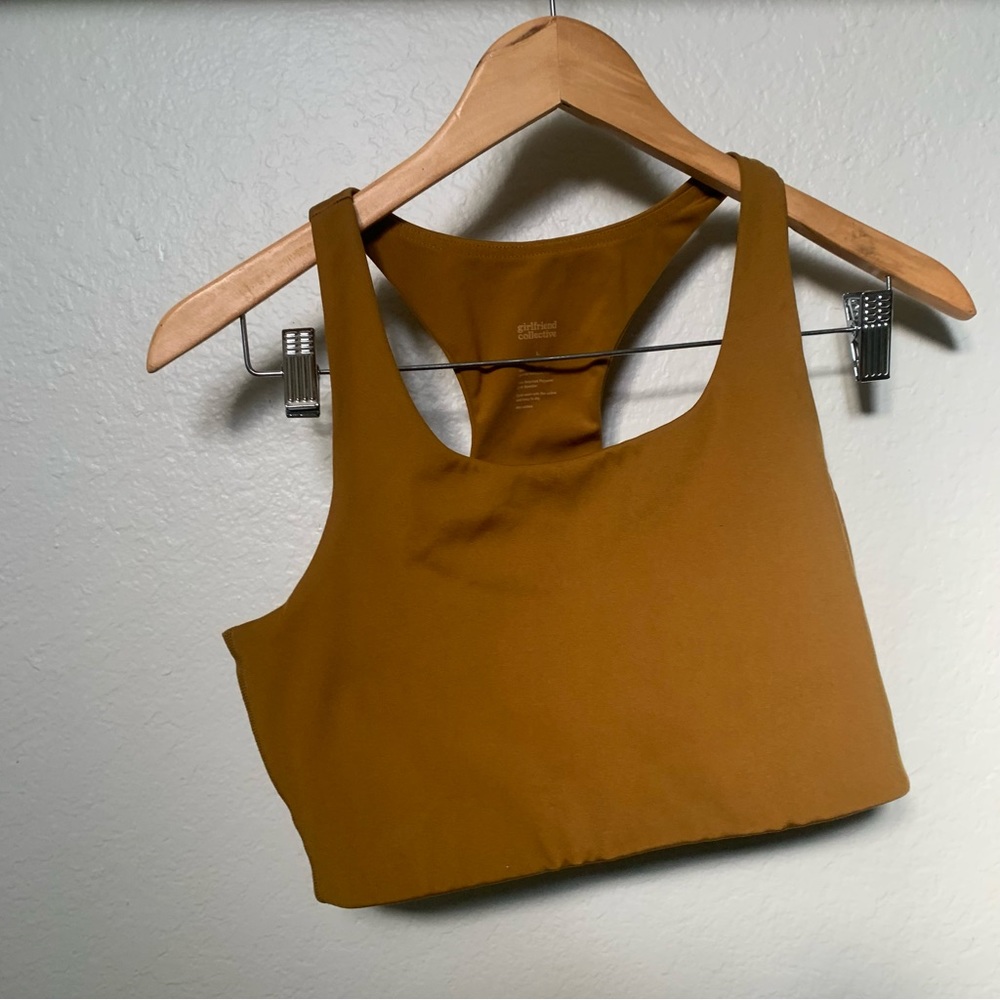SOLD Girlfriend collective mustard sports bra